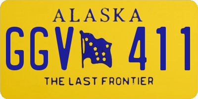 AK license plate GGV411