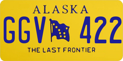 AK license plate GGV422