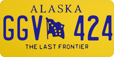 AK license plate GGV424
