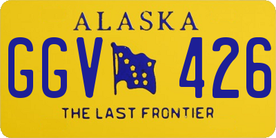 AK license plate GGV426