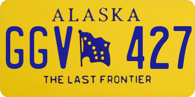AK license plate GGV427