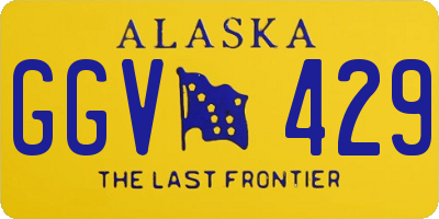 AK license plate GGV429
