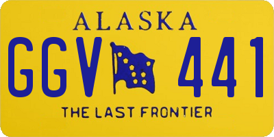 AK license plate GGV441