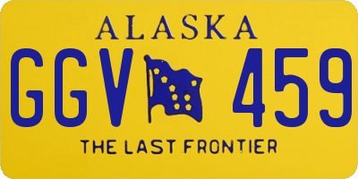 AK license plate GGV459