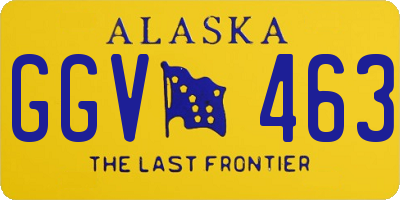 AK license plate GGV463