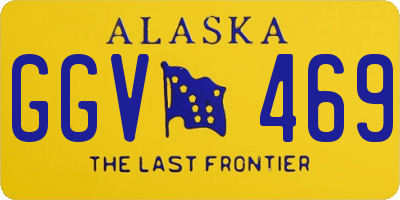 AK license plate GGV469
