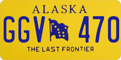 AK license plate GGV470