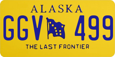 AK license plate GGV499