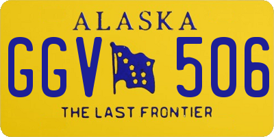 AK license plate GGV506