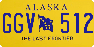AK license plate GGV512