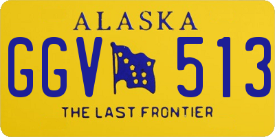 AK license plate GGV513