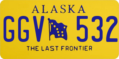 AK license plate GGV532