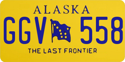 AK license plate GGV558