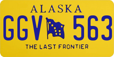 AK license plate GGV563