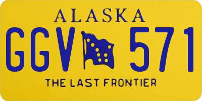 AK license plate GGV571