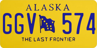 AK license plate GGV574