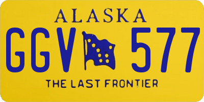 AK license plate GGV577