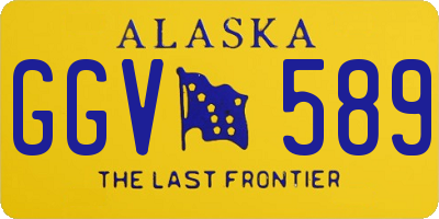 AK license plate GGV589