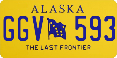 AK license plate GGV593