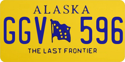 AK license plate GGV596
