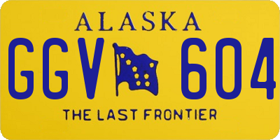 AK license plate GGV604