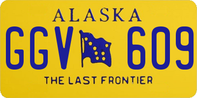 AK license plate GGV609