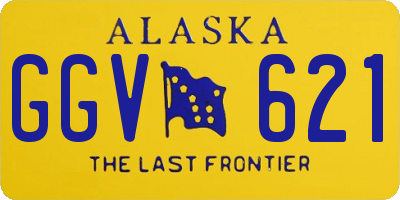 AK license plate GGV621