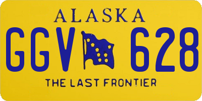 AK license plate GGV628