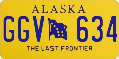 AK license plate GGV634