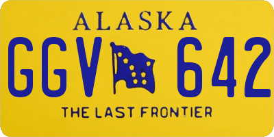AK license plate GGV642