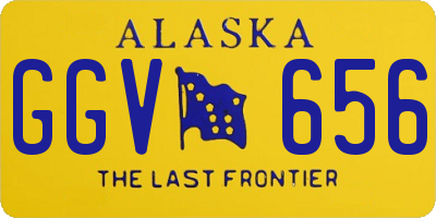 AK license plate GGV656