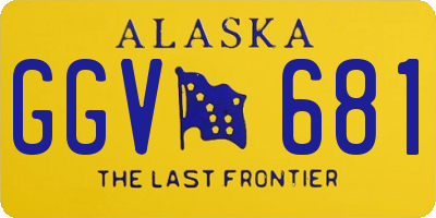 AK license plate GGV681