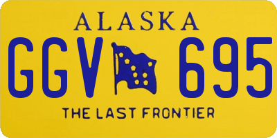 AK license plate GGV695