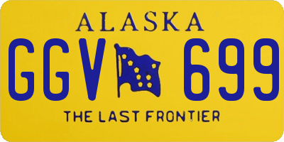 AK license plate GGV699