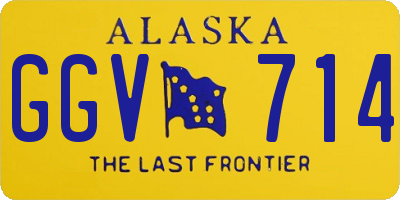 AK license plate GGV714
