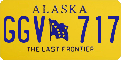 AK license plate GGV717