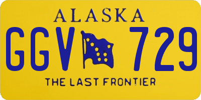 AK license plate GGV729
