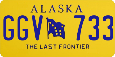 AK license plate GGV733