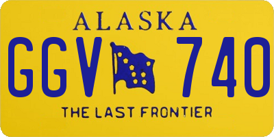 AK license plate GGV740