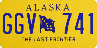 AK license plate GGV741