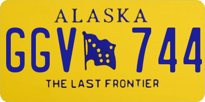 AK license plate GGV744