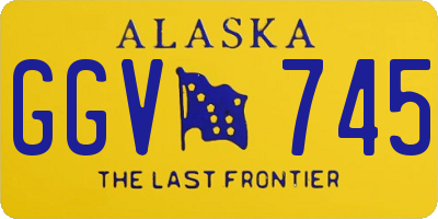AK license plate GGV745