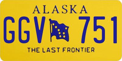 AK license plate GGV751