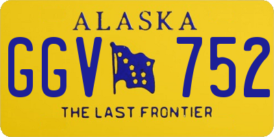 AK license plate GGV752