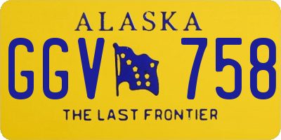 AK license plate GGV758
