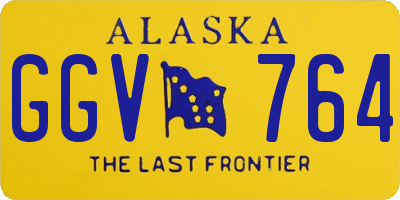 AK license plate GGV764