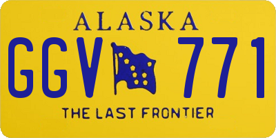 AK license plate GGV771
