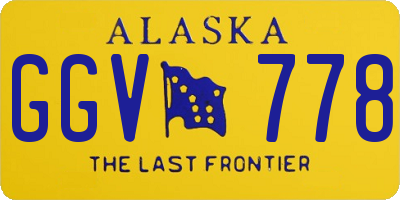 AK license plate GGV778