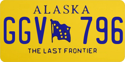 AK license plate GGV796