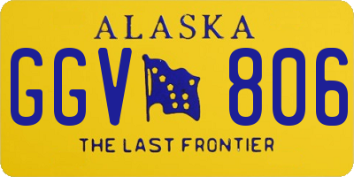 AK license plate GGV806